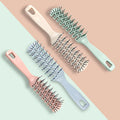 Professional Wholesale Salon Plastic Curly Afro Detangling Hair Comb Brush Multi-color Custom Logo Private Label for Hair