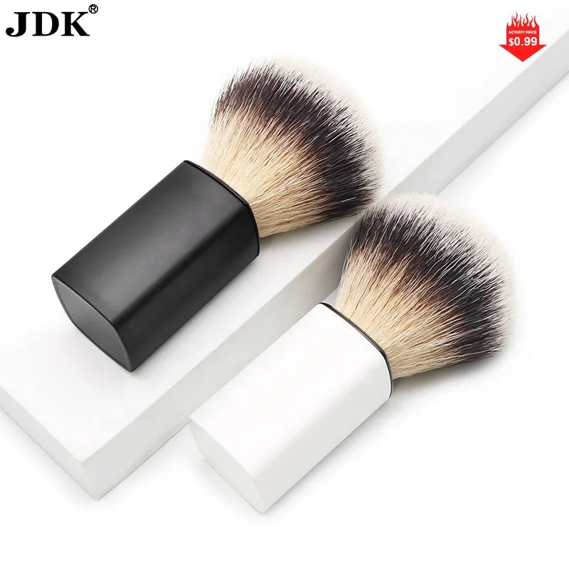 JDK Synthetic Hair Acrylic Handle Vegan Friendly Black 50g Shaving Brush