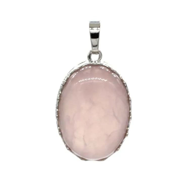Hongzhuo Handmade Charorite Natural Rose Quartz Gemstone 925 Sterling Silver Plated Crystal Pendent Jewelry