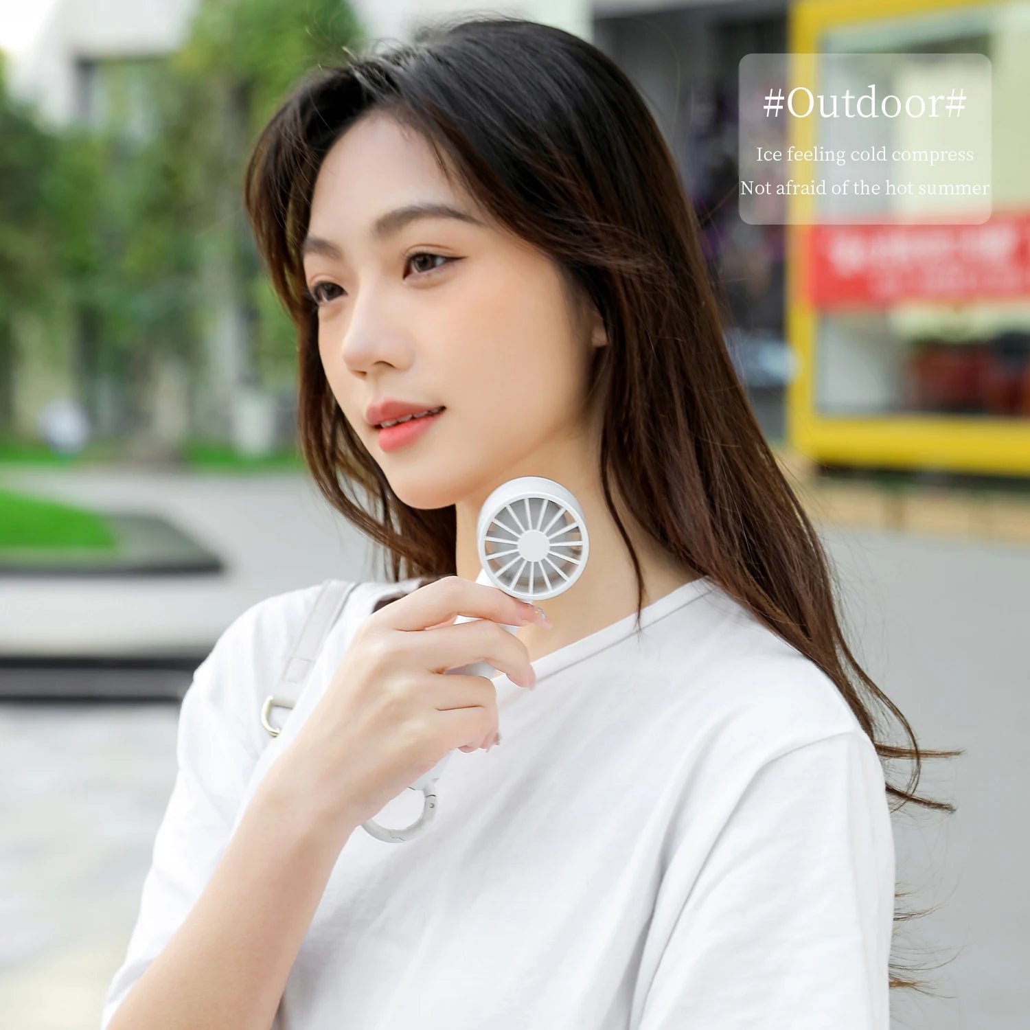 Creative Gift OEM Customized Ice Cooling Small Fan Portable Rechargeable Desktop Outdoor Handheld USB Mini Fan 2000mAh Battery