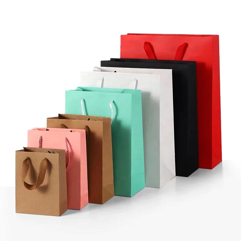 Wholesale Customized Handmade Kraft Paper Bags with Logo Manufactory Custom Features