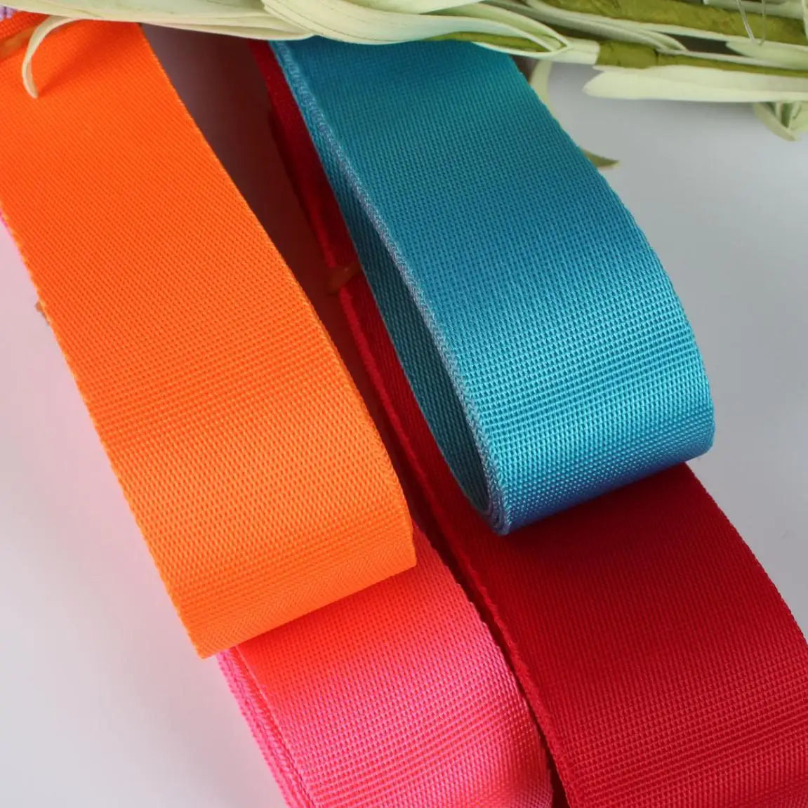Wholesale Recycled Flat Weave Strap Nylon Webbing Seat Belt Webbing Bag Straps Polyester