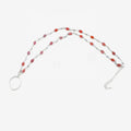 New Product Unique Transparent White Crystal Glass Beads Heart Shape Necklace Jewelry Girlfriend Couple Women Collection Gifts