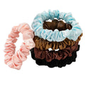 Wholesale 2.4" Small Satin Scrunchies Comfortable Skinny Elastics Ponytail Holders Customizable Colors Designs Durable