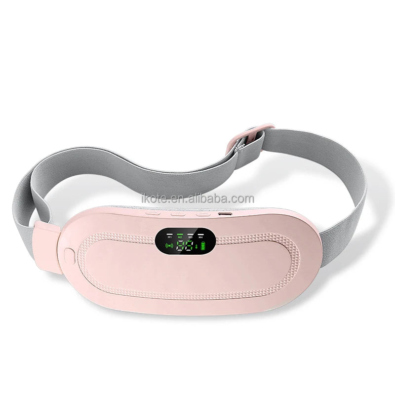 Abdomen and Waist Massager Wireless Warm Palace Belt With Lcd Display Heating Vibrating Therapy