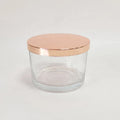 Clear Transparent Wide Mouth Glass Jar 3 Wicks Candle Jar Vessel With Lid  Soy Wax Candle Cup Container for Candle Making
