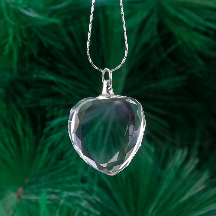 Wholesale clear K9 Heart Shape Blank Crystal Pendant Custom Crystal Photo Frame Necklace for Birthday Gift