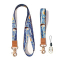 Wholesale Custom Logo Dye Sublimation Polyester Keychain Lanyard Neck Strap with Hook Offset Printing for Personalization