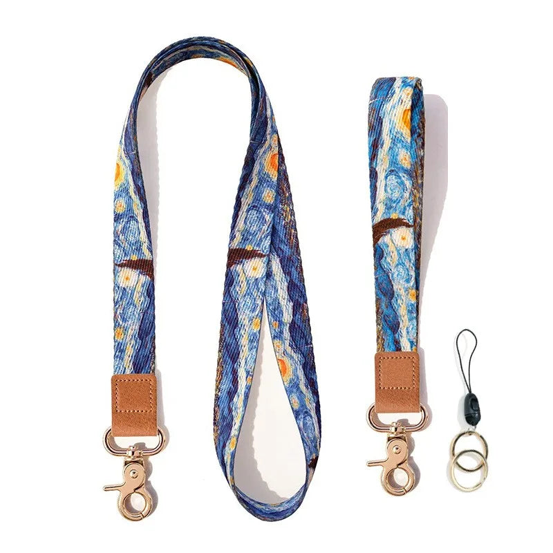 Wholesale Custom Logo Dye Sublimation Polyester Keychain Lanyard Neck Strap with Hook Offset Printing for Personalization
