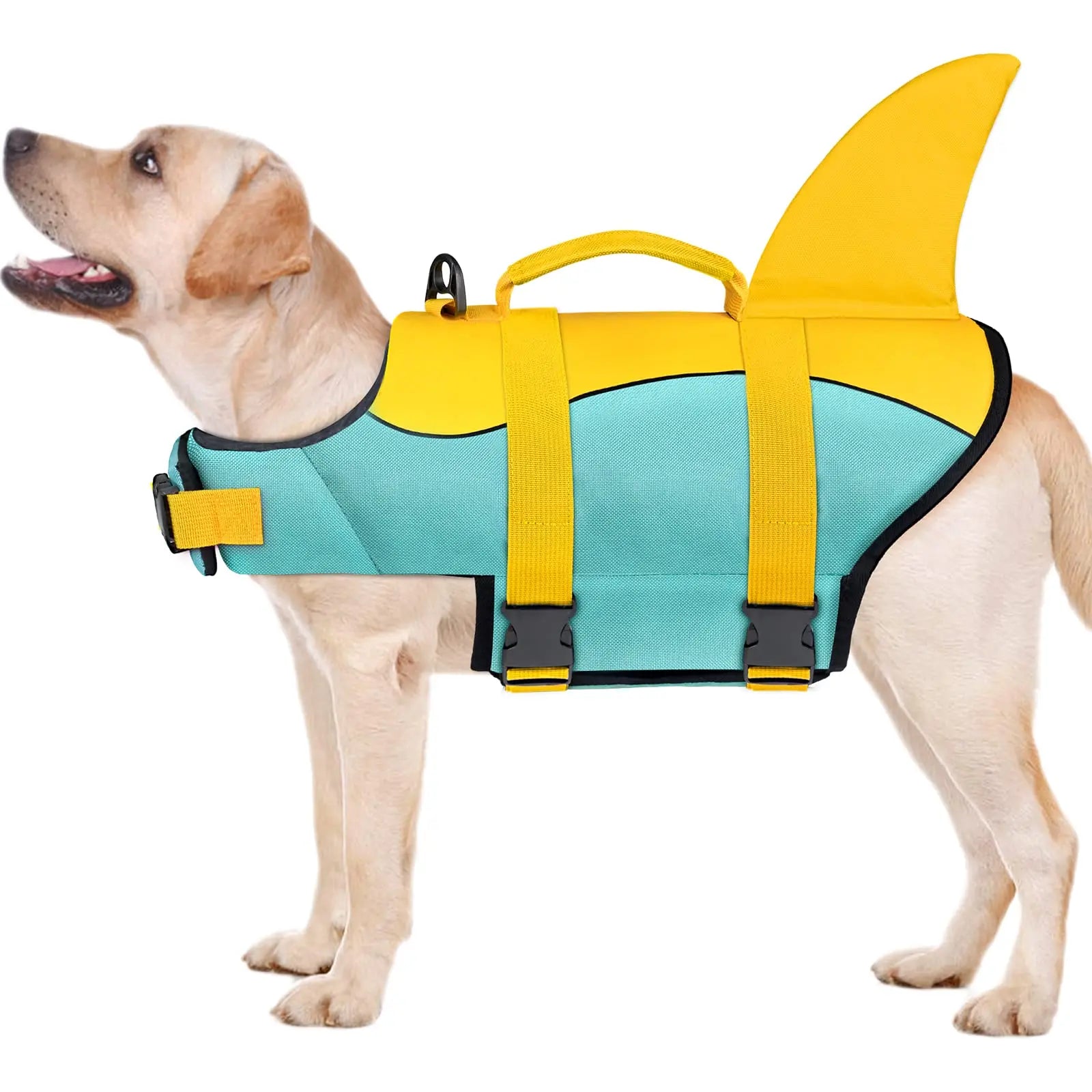 Hot Sale Premium Ripstop Waterproof Dog Float Coat Shark Summer Pet Dog Safety Life Jacket Vest