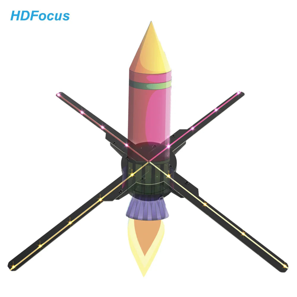Led Hologram Hd Projector 4k Spin Display 3d Fan Wifi App Control3d Hologram Display Device 3d Holographic Fan