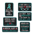 Embroidery Patch Not All Disabilities Are Visible Service Dog Do My Job Not for Your Entertainment
