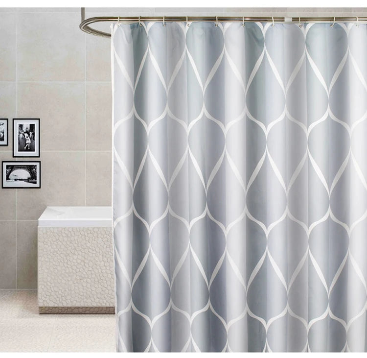 Wholesalers Simple Thick Shower Curtain Fabric Printing Highly Waterproof Polyester Shower Curtain for Home Hotel Bathroom