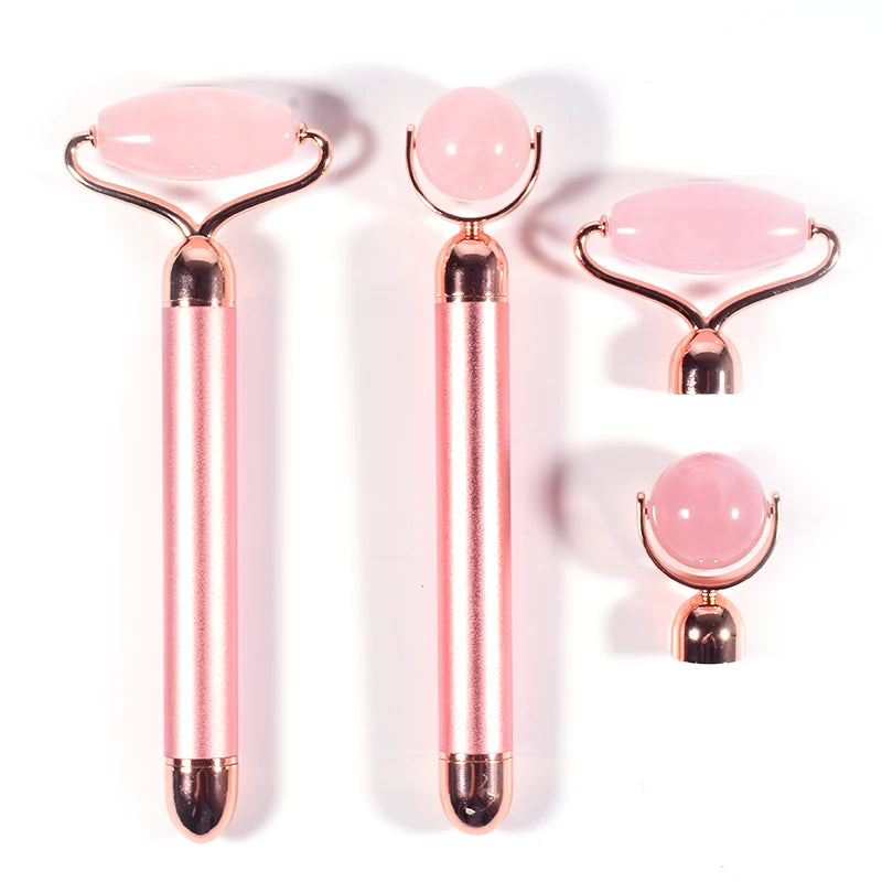 HZ Face Jade Eye Roller for Sleeping with Rose Quartz Jade Roller and Electric Face Roller Gua Sha Skin Care & Tools