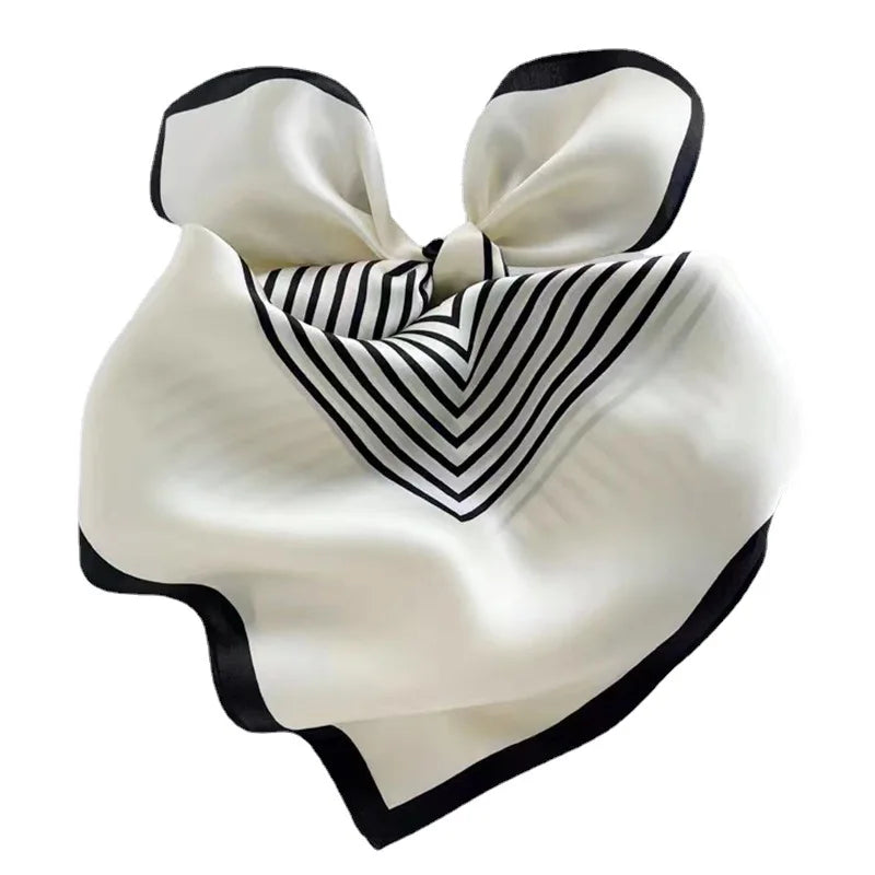 Wholesale 100% Mulberry Silk Scarf 26 Inch Lightweight Square Neckerchief Digital Printed Scarves