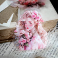 20 Sheets/pack of PET Stickers Flower Language and Heart Care Series Cute Girls Tent Decoration Materials 4 Styles