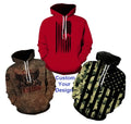 OEM 100% Polyester Brown Hoodie for Men Women and Kids Windproof Heavy Weight Graphic 3D Printed Solid Pattern Hooded Collar