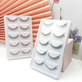 5 Pairs QClashes High Quality Machine Made Rectangle Shape Training Lashes Eyelash Extension Practice False Eyelashes for