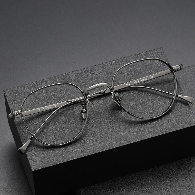 CS169 High Pure Titanium  Optical Frame Good Quality Glasses for Men and Women Eyeglasses Frames