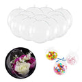 8cm Clear Plastic Fillable Ornaments Ball Christmas Transparent Ball Plastic Sphere for Xmas Tree
