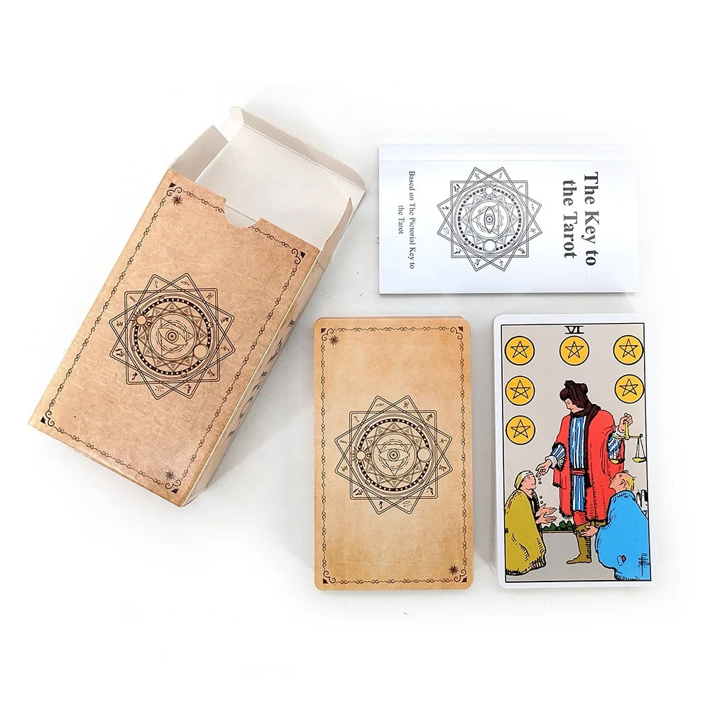Dreams New Meaningful Romantic Tarot Playing Cards White and Gold Holographic on Paper