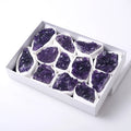 Wholesale High Quality Natural Healing Stones Amethyst Cluster Specimen Box Set for Decoration