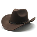 Adults Wholesale Fashion New Multi Colors With Belt Cowboy Hat Fashion High Quality Felt Cowboy Hats for Women and Men