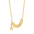 QX CUSTOM OEM Fine Jewelry Dainty 925 Sterling Silver 18k Gold Plated Women Mens Star Necklaces