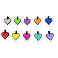 OKSILICONE Pet Name ID Tag Dog Name Tags Custom Logo Silicone Tags Personalized Sublimation Heart Shape Silicone Lace Solid