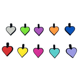 OKSILICONE Pet Name ID Tag Dog Name Tags Custom Logo Silicone Tags Personalized Sublimation Heart Shape Silicone Lace Solid