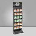 Metal Pegboard Battery Display Rack Hardware Tool Display Rack Retail Store with Hook Display Rack Support Customization