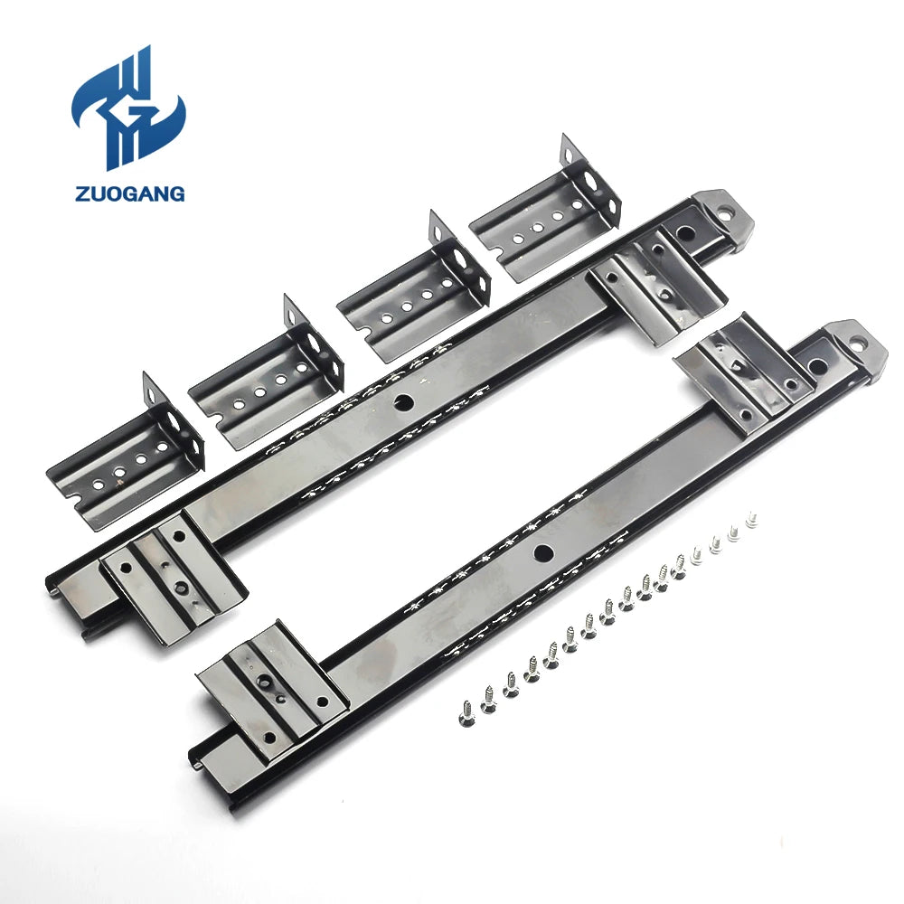 Zuogang 35mm Computer Keyboard Carrier Track Telescopic Channel Side Mount Keypboard Drawer Slide