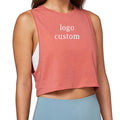 Wholesale Women Yoga Workout Tank Top Gym Jogging Sport Vest Custom Comfortable Breathable Crop Top