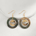 Designer Tribal Hawaii Maui Island Map Pendant Earrings for Women Simple Hoop Earrings Jewelry