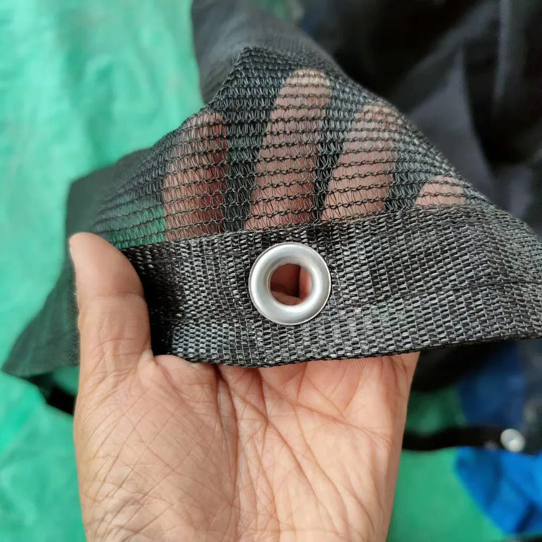 85% Black Shade Cloth 5ft X 10ft Taped Edge with Grommets Sun Net Mesh for Garden Patio Backyard with Double protection