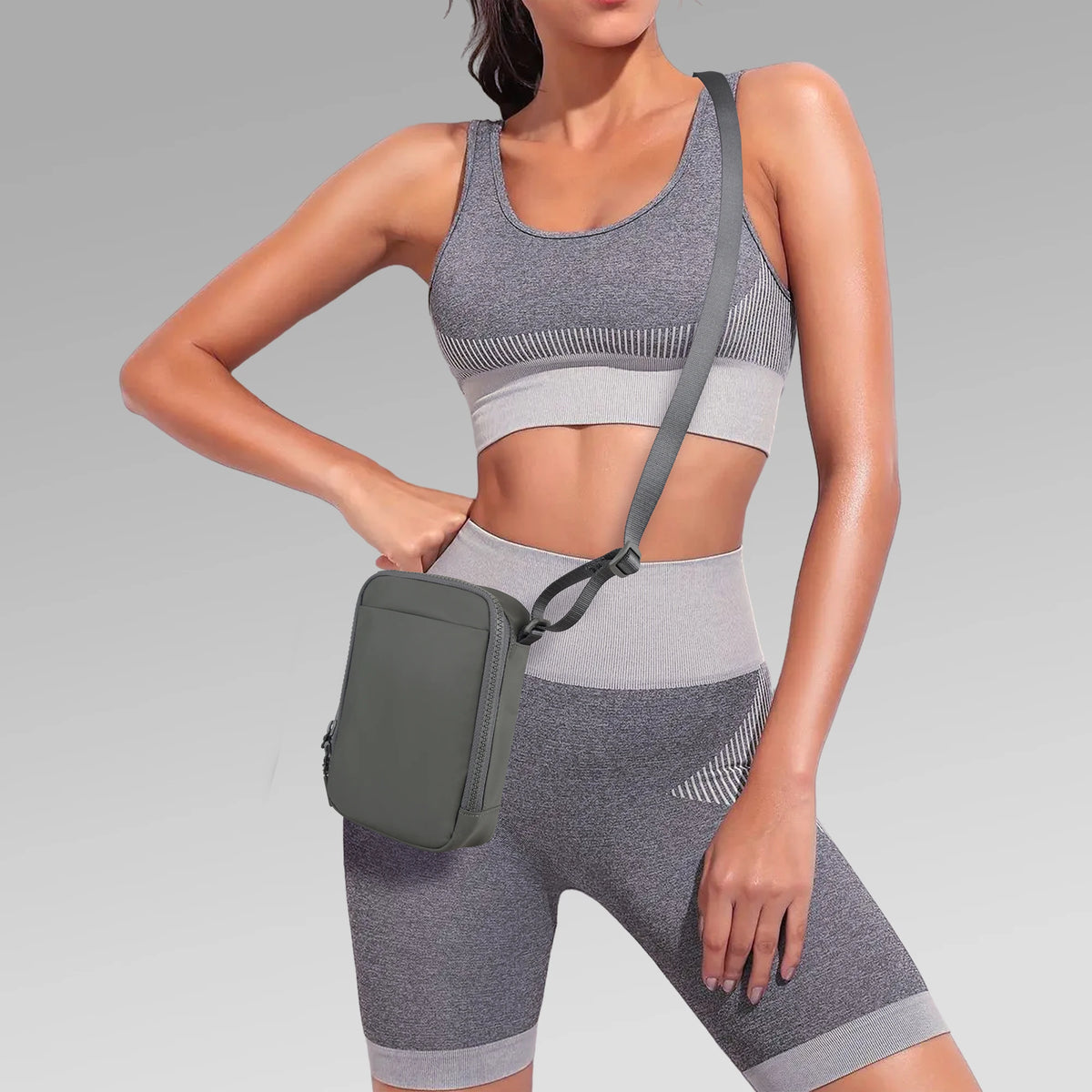 Large Capacity Unisex Nylon Crossbody Messenger Bag Fashion Durable Lightweight Outdoor Sports 1.5L Waterproof Mini Phone Purse