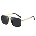 2024 New TR90 Men's Square Double Beam TAC Polarized Sports Sunglasses Wholesale Black Transparent Sunglasses
