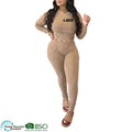 Custom Logo Breathable Plus Size Casual Women's 2-Piece Velvet Spandex/Nylon Gym Tracksuit Set