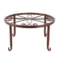 4 Pack Heavy Duty Powder Coated Metal Plant Stands Rustproof Iron for Indoor/Outdoor Use Flower Pot Holder
