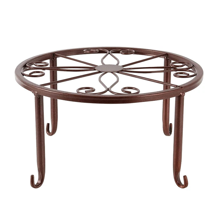 4 Pack Heavy Duty Powder Coated Metal Plant Stands Rustproof Iron for Indoor/Outdoor Use Flower Pot Holder