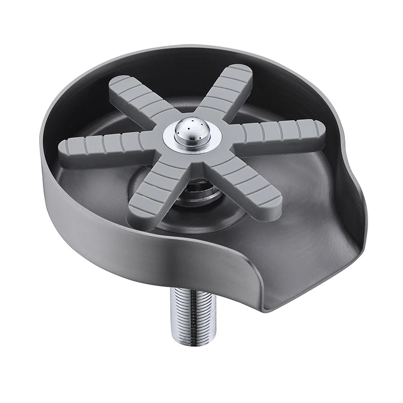 Cup Washer for Sink  Rotating Spout Glass Rinser for Kitchen Sink Stainless Steel Cup Rinser for Sink