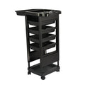 Wholesale Beauty Portable Salon Trolley Hairdressing Cart for Barber Trolley with Hair Dryer Holder