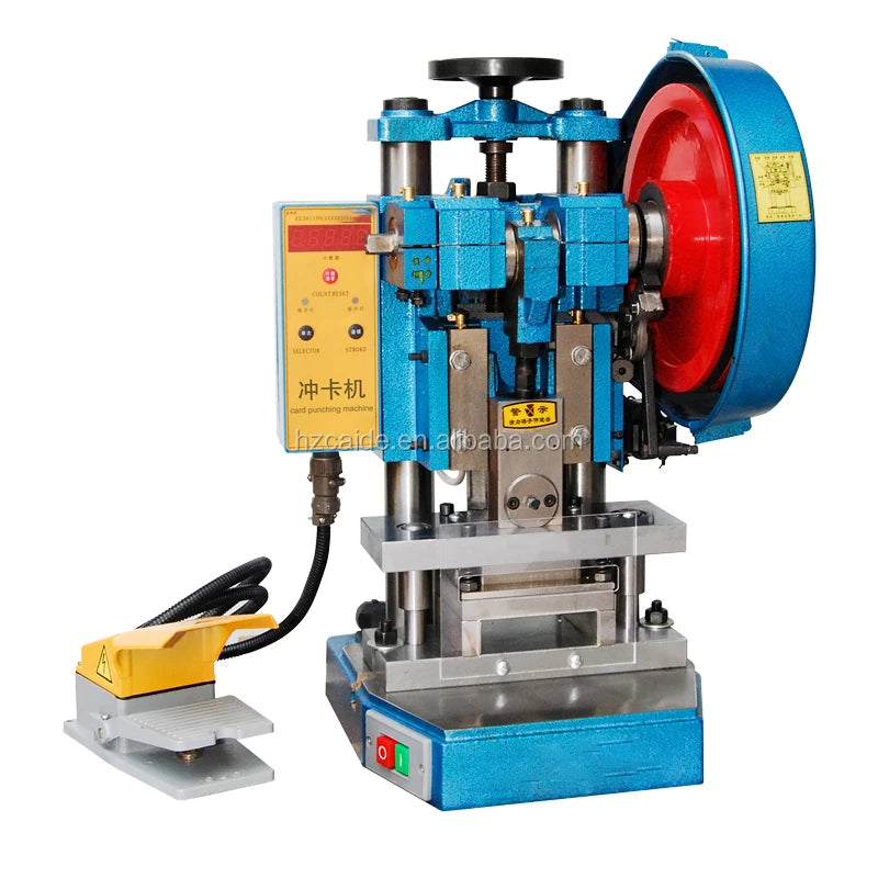Double Hole Electric Heavy Duty PVC Card Punching Machine