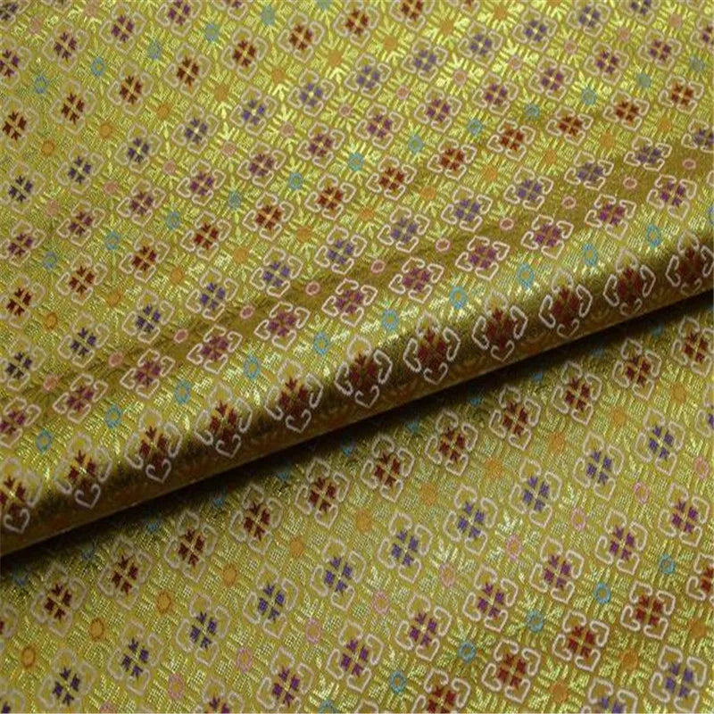 Strong Quality Wholesale Cheap Price with Shiny Gold Metallic Lurex Jacquard Brocade Fabric for Home Textile Wall Paper