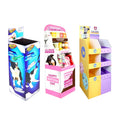 Custom Pet Snack Cardboard Display Stand Pet Cat Dog Food Floor Display Racks Retail Shop Pet Corrugated Hook Paper Display Rack