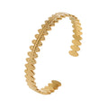 BM Eco-friendly Non Tarnish Women Stainless Steel Fashion Jewelry 18k Gold Bangle