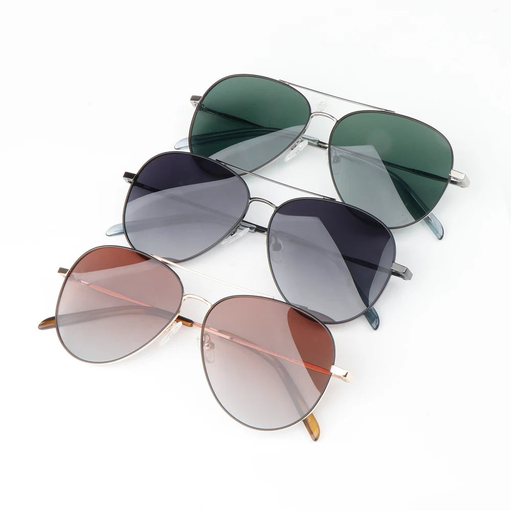 Customized Mens Sunglasses Metal Oval Gradient TAC Lens Classic Luxury Mens Designer Polarized Aviation Mens Sunglasses
