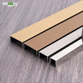 Industrial Style 304 Stainless Steel Tile Trim Brushed Steel Edging Strip Decoration Metal Accessories for Tiles