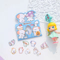 Nekoni Glitter Laser Packing Hamster Sheep Bird Dolphin Puppy Paper Sticker Flake Sticker Wholesale Gilding Decals Stickers Pack