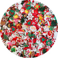 Hot Selling Mixed Christmas Series Resin Ornament Flatback Cabochons for DIY Crafts Scrapbooking Making Phone Shell Accessories